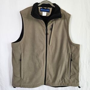Iceburg Men's Outerwear Fleece Khaki Vest Size 2XL
